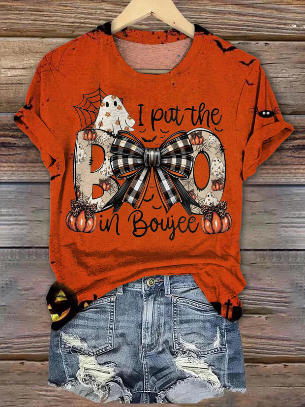 I Put The Boo in Boujee Crew Neck T-shirt