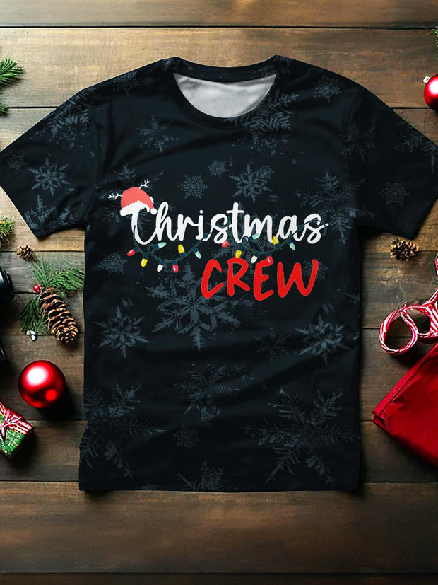 Family Christmas Team Crew Neck T-shirt