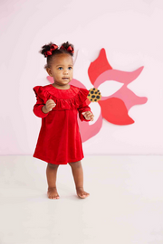 Red Velvet Toddler Dress
