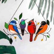 🎁The best Christmas Gift-Birds Stained Glass Window Panel Hangings🐦