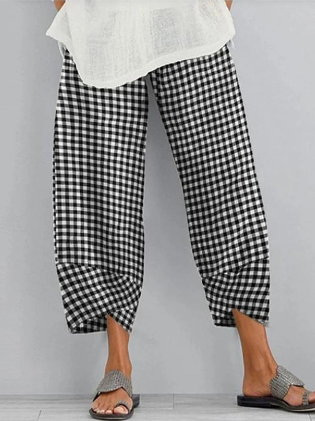 Classic Black And White Check Lounge Pants