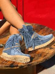 Tassel Suede All Season Boho Vintage Boots