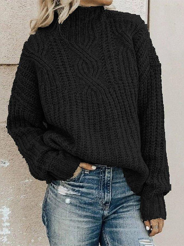 Casual Half High Neck Sweater