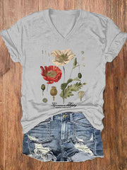 Floral Graphic Print Women's T-shirt