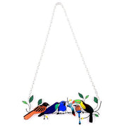 🎁The best Christmas Gift-Birds Stained Glass Window Panel Hangings🐦