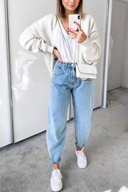 High Waist Denim Bloomers