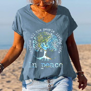 Imagine All The People Living Life Tree Of Life Graphic Tees