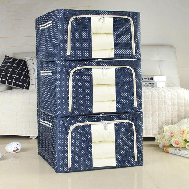 (🎁EARLY CHRISTMAS PROMOTION)HahomeeTM Oxford Cloth Steel Frame Storage Box