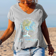 Imagine All The People Living Life Tree Of Life Graphic Tees