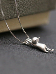 Cute Kitten Pendant Necklace