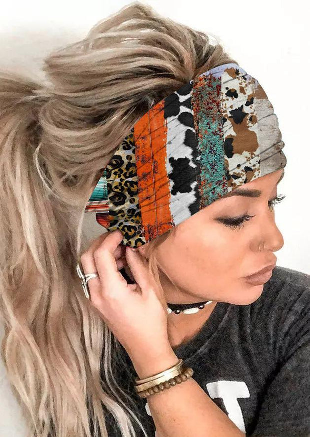 Boho-chic Color Block Printed Women's Headband