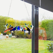 🎁The best Christmas Gift-Birds Stained Glass Window Panel Hangings🐦