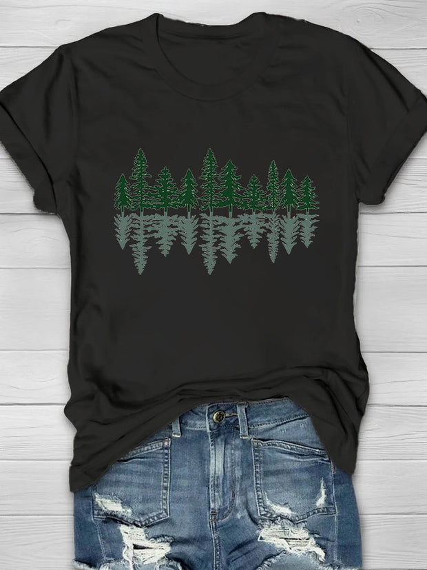 Nature Forest Print Women's T-shirt