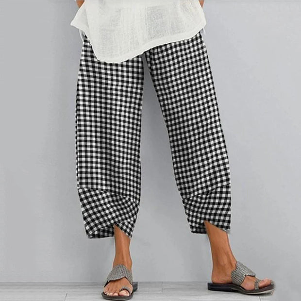 Classic Black And White Check Lounge Pants