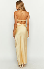 Maiah Yellow Maxi Dress