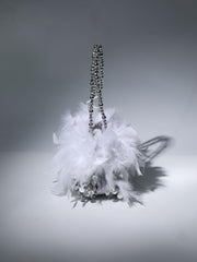 Martina Sequin Feather Shoulder Bag