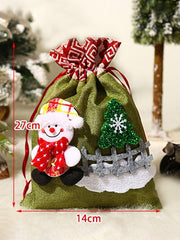 Christmas Santa Tree Gift Bag