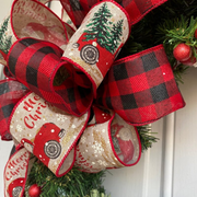 Red Truck Buffalo Plaid Christmas Wreath