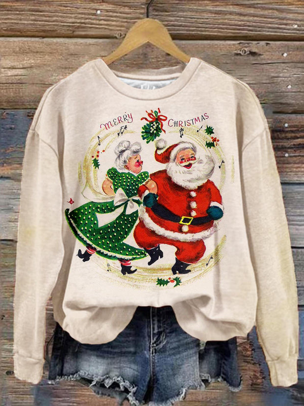 Mr And Mrs Santa Long Sleeve Top