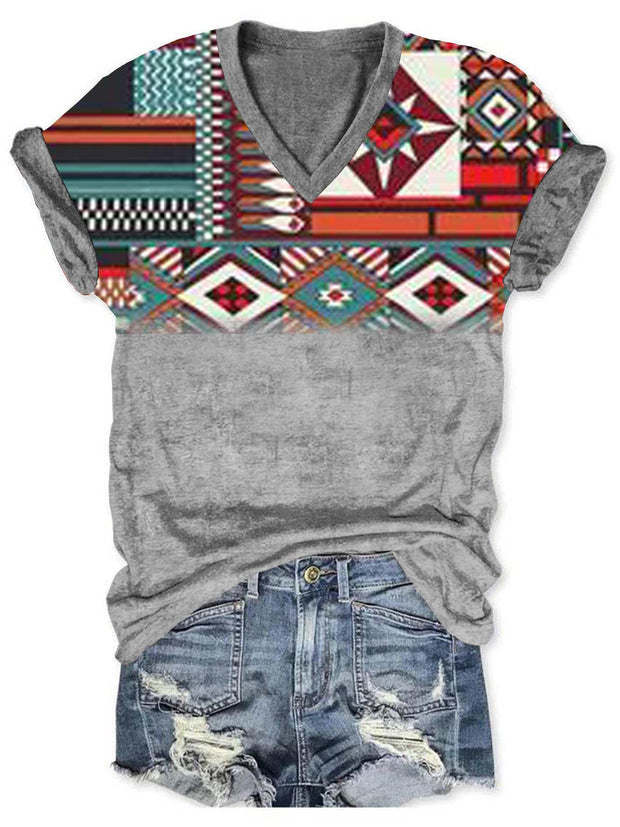 Cowboy Western Aztec Women's T-Shirt