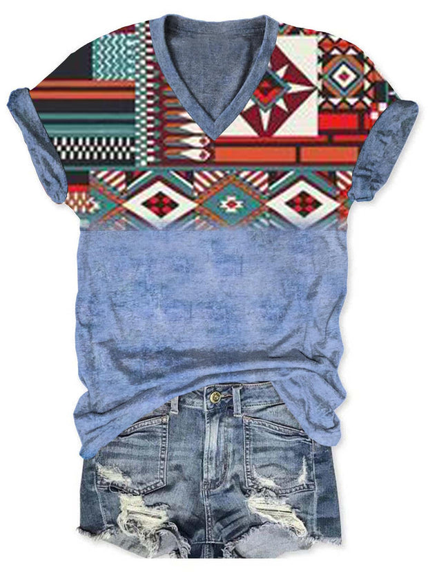 Cowboy Western Aztec Women's T-Shirt