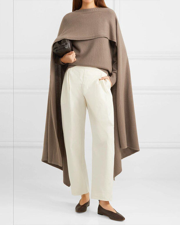 Chic Cloak Design Sweater