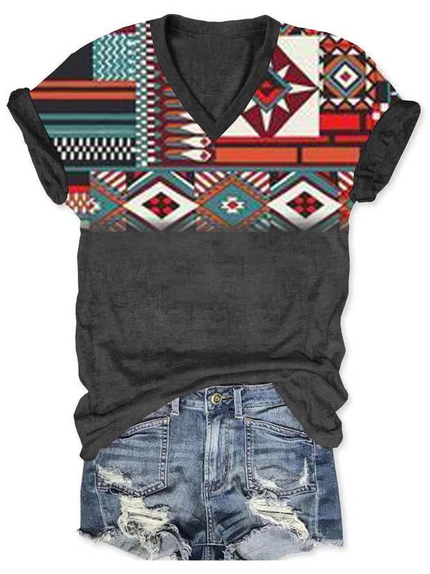 Cowboy Western Aztec Women's T-Shirt