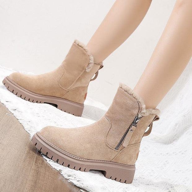 Women Winter New Plus Velvet Woman Shoes Warm Boots Thick Cotton Shoes