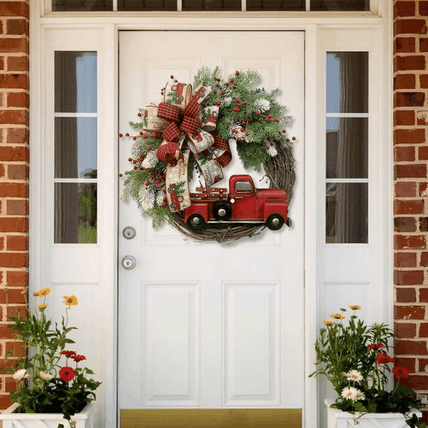 💥50% Off💥Red Truck Christmas Wreath