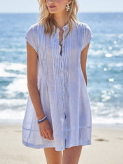 Cotton Linen Shirt Dress