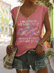 I Am Going To Let Karma Fix It Printed Women's Tank Top