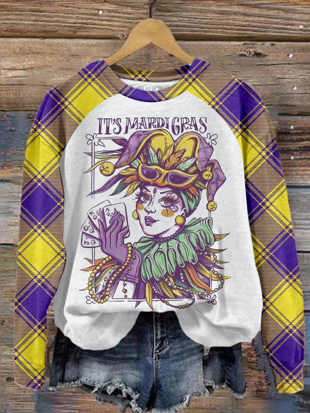 It's Mardi Gras Long Sleeve Top